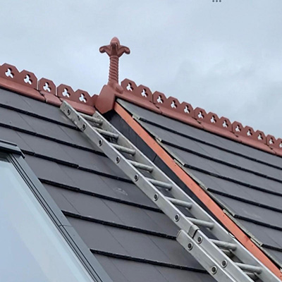 New roof with skylights