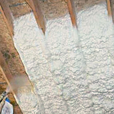 Spray foam insulation