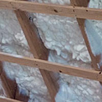 Spray foam insulation