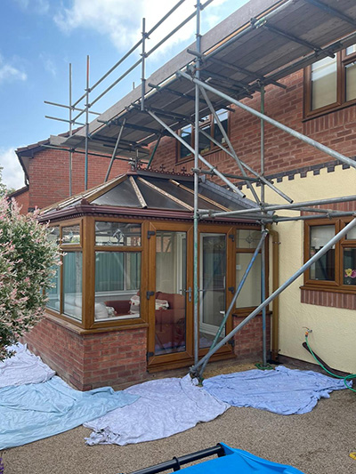 Warm roof conservatory