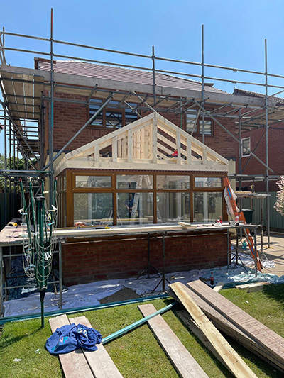 Warm roof conservatory