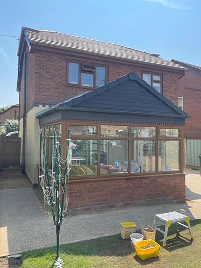 Warm roof conservatory